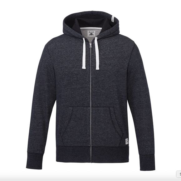 Roots Canada Charcoal Gray French Terry Zip Hoodie sz XXL Maple Leaf Casual - Picture 1 of 12